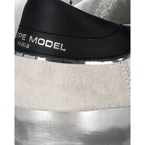 Philippe Model Womens Prsx Sneakers In Silver And White - NWT